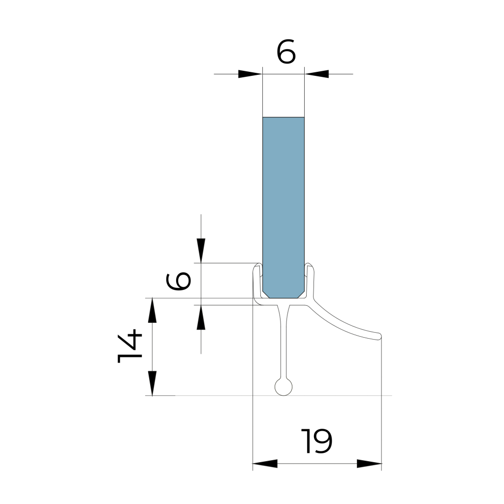 PLASTIMO INOX-WASSERABWEISER 44X30X8 MM main image 1