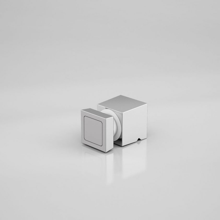 Schiebetürknopf, Trapez, für 8-10 mm Glas